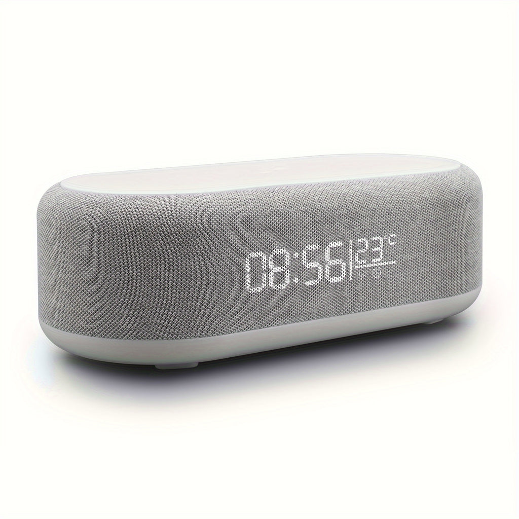 Desktop Clock Alarm Clock Wireless Charging Night Light Table Lamp Thermometer Mobile Phone Three-in-One Wireless Charger