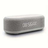 Desktop Clock Alarm Clock Wireless Charging Night Light Table Lamp Thermometer Mobile Phone Three-in-One Wireless Charger