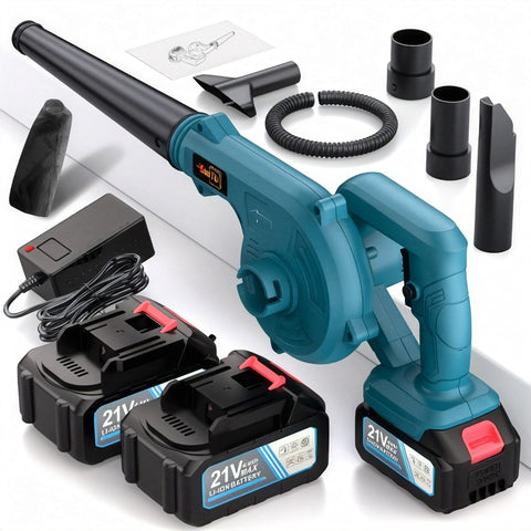 Cordless Blade Blower, Powerful Electric Blower, with Battery And Charger, Portable Brushless Design, Suitable for Lawn, Yard, Road And Car Cleaning, Portable Blade Blower