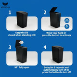Smart Trash Can, Small Bin with Lid for Home Use, 10L Capacity, Suitable for Bedroom, Bathroom, Office, Living Room, Battery-Free, Smart Sensor Trash Bin, Electric Suction Automatic Waste Bin for Bathroom and Living Room
