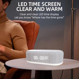 Desktop Clock Alarm Clock Wireless Charging Night Light Table Lamp Thermometer Mobile Phone Three-in-One Wireless Charger