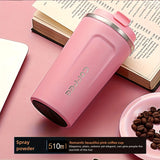 Vacuum Insulated Coffee Travel Mug, Leakproof Double-Layer Stainless Steel Reusable Insulated with Matte Finish - Keeps Hot/Cold Drinks for Hours, High-Quality Gift for Coffee & Tea Lovers, Durable Beverage Container, Essenti