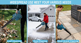 Cordless Blade Blower, Powerful Electric Blower, with Battery And Charger, Portable Brushless Design, Suitable for Lawn, Yard, Road And Car Cleaning, Portable Blade Blower