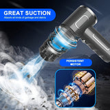 Newly Upgraded Model, Portable Cordless Handheld Vacuum Cleaner, Cyclone Suction Cordless Vacuum Cleaner, Large Suction USB Fast Charging with Seam Brush Computer Cleaning Head Multi-purpose. Suitable for Car/office/home, Lab