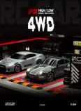 RC Drift Racing 1:24 Scale RC Car, 2.4G Remote Control Car, 20+Km/H High Speed Racing Car, Drift Car, with Drift Tires, Obstacles And Lights, Suitable for Christmas, Highspeed Rc Car, Drift Racing Car, Sleek Rc Car, Sporty De
