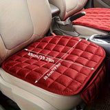 Car Seat Cushion - Soft, Breathable, Non-Slip, Lightweight, 1pc, Beige Quilted Design, Hand Washable