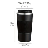Stainless Steel Vacuum Insulated Travel Mug, Leak-Proof Design, Double-Walled with Lid, Portable Thermal Sports Water Bottle, Suitable for Fitness, Car Use, Essential for Christmas and Halloween