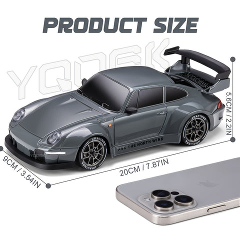 RC Drift Racing 1:24 Scale RC Car, 2.4G Remote Control Car, 20+Km/H High Speed Racing Car, Drift Car, with Drift Tires, Obstacles And Lights, Suitable for Christmas, Highspeed Rc Car, Drift Racing Car, Sleek Rc Car, Sporty De