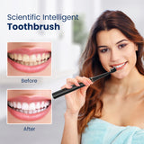 SEJOY Sonic Electric Toothbrush Rechargeable Electric Toothbrush, Deep Cleaning with 3 Modes, 6 Replacement Brush Heads, Portable, Suitable for Travel, Dormitory, Gift, Black, Pink, Blue, Purple, Gift for Parents, Couples