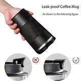 Stainless Steel Vacuum Insulated Travel Mug, Leak-Proof Design, Double-Walled with Lid, Portable Thermal Sports Water Bottle, Suitable for Fitness, Car Use, Essential for Christmas and Halloween