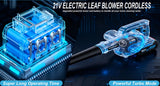 Cordless Blade Blower, Powerful Electric Blower, with Battery And Charger, Portable Brushless Design, Suitable for Lawn, Yard, Road And Car Cleaning, Portable Blade Blower
