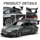 RC Drift Racing 1:24 Scale RC Car, 2.4G Remote Control Car, 20+Km/H High Speed Racing Car, Drift Car, with Drift Tires, Obstacles And Lights, Suitable for Christmas, Highspeed Rc Car, Drift Racing Car, Sleek Rc Car, Sporty De