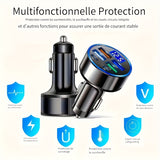 2PD 4USB Car Charger with Fast Charging PD QC3.0, 30 Minutes Full 60% - Universal, Stable and Fast Charging, Suitable for Various Devices, Car Mobile Phone Charger, Car Charging Station | Modern Charging Station | Durable Cha