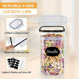 84/48-Pack (42/24 Containers And 42/24 Lids) Storage Boxes with Airtight Lids for Cereal Powder, Coffee Beans, And Corn Flakes, with Capacities of 2.8L, 2.4L, 2.0L, 1.6L, 1.4L, 1.2L, 0.8L, And 0.5L