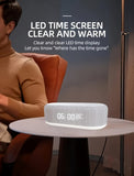Desktop Clock Alarm Clock Wireless Charging Night Light Table Lamp Thermometer Mobile Phone Three-in-One Wireless Charger