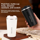 Vacuum Insulated Coffee Travel Mug, Leakproof Double-Layer Stainless Steel Reusable Insulated with Matte Finish - Keeps Hot/Cold Drinks for Hours, High-Quality Gift for Coffee & Tea Lovers, Durable Beverage Container, Essenti