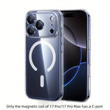 Magnetic Case for iPhone 17 Pro Cases Shockproof Cover for iPhone 17 16 15 14 13 Pro Air 17pro max, Phone Protection, Compatible, Modern Phone Accessory, Minimalist Design, Premium Finish, Durable Case, Protective Cover, Shoc