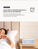 Desktop Clock Alarm Clock Wireless Charging Night Light Table Lamp Thermometer Mobile Phone Three-in-One Wireless Charger