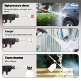Cordless Portable Pressure Washer with 2 Batteries, 3000PSI Cordless Power Washer, 24V Battery Jet Wash for Car Garden Home Patio Driveways, 16.5ft Hose Included