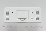 Innovative LED Digital Alarm Clock with Atmosphere Light & Date Display - USB Powered, Adjustable Brightness, Flat Crown Shape, Multi-Functional Home Decor Cloc