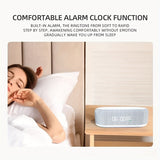 Desktop Clock Alarm Clock Wireless Charging Night Light Table Lamp Thermometer Mobile Phone Three-in-One Wireless Charger