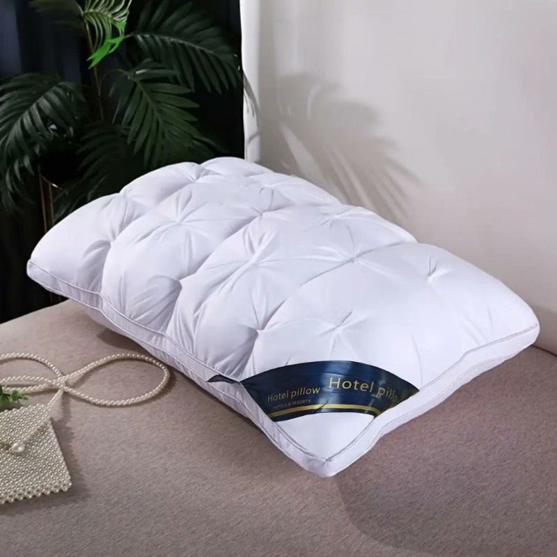 2025 NEW 1/2 Pack Hotel Quality Pillows, Supportive Filled Pillows, Sleep Pillows, Five-star Hotel Pillow Hotel Water-washed Home Adult Bed Pillow Core Dormitory Cervical Spine Fiber Pillow Core - Neck Support, Non-Collapse H