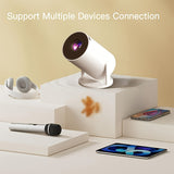 F300, 4K video analysis 3D Ultra HD Projector, Portable, Rotatable, Native 1280*720P, Ideal for Home Cinema, Office, British standard plug, Game Projection, Party projection, Festival Projection.