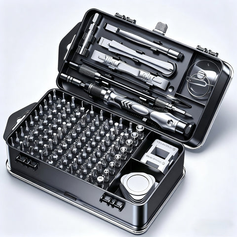 115-in-1 Screwdriver Set Precision, Metal, Magnetic, Manual Use Without Electricity, for Mobile Phones, Cameras, Clocks, Disassembly and Repair, Home Maintenance | Versatile Tool Kit | Durable Screwdriver Set