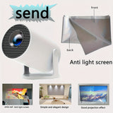 F300, 4K video analysis 3D Ultra HD Projector, Portable, Rotatable, Native 1280*720P, Ideal for Home Cinema, Office, British standard plug, Game Projection, Party projection, Festival Projection.