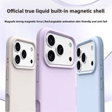 Luxury Magnetic Shockproof Case for Apple iPhone 17 Pro Max 17 Pro 17 Air 17 16 16 Pro Max 16 Plus 16 Liquid Cases Bumper Soft Cover Phone Accessories, Magnetic Phone Case, Phone Case with Magnet