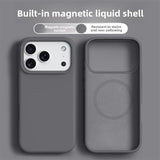 Luxury Magnetic Shockproof Case for Apple iPhone 17 Pro Max 17 Pro 17 Air 17 16 16 Pro Max 16 Plus 16 Liquid Cases Bumper Soft Cover Phone Accessories, Magnetic Phone Case, Phone Case with Magnet