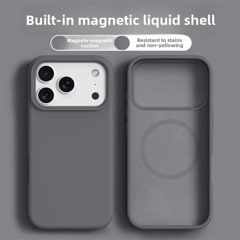 Luxury Magnetic Shockproof Case for Apple iPhone 17 Pro Max 17 Pro 17 Air 17 16 16 Pro Max 16 Plus 16 Liquid Cases Bumper Soft Cover Phone Accessories, Magnetic Phone Case, Phone Case with Magnet