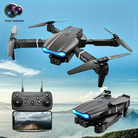Popular E99 Pro Folding Drone with Altitude Hold for Stable Flight, Easy to Operate, Suitable for Beginners and Aerial Photography Enthusiasts, Features Wi-Fi Function, Optical Flow Hovering, Indoor/Outdoor Foldable Drone, Vi