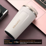 Vacuum Insulated Coffee Travel Mug, Leakproof Double-Layer Stainless Steel Reusable Insulated with Matte Finish - Keeps Hot/Cold Drinks for Hours, High-Quality Gift for Coffee & Tea Lovers, Durable Beverage Container, Essenti