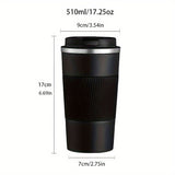 Stainless Steel Vacuum Insulated Travel Mug, Leak-Proof Design, Double-Walled with Lid, Portable Thermal Sports Water Bottle, Suitable for Fitness, Car Use, Essential for Christmas and Halloween