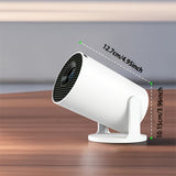 F300, 4K video analysis 3D Ultra HD Projector, Portable, Rotatable, Native 1280*720P, Ideal for Home Cinema, Office, British standard plug, Game Projection, Party projection, Festival Projection.