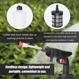 Cordless Portable Pressure Washer with 2 Batteries, 3000PSI Cordless Power Washer, 24V Battery Jet Wash for Car Garden Home Patio Driveways, 16.5ft Hose Included