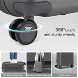 5pcs Luggage with Corner Protectors, 12/ 16/ 20/ 24/ 28-Inch, Durable Hard Shell, 360 Spinner Wheels, Multifunctional Large Capacity, Lightweight Travel Suitcase