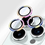 Bling Glitter Diamond Camera Lens Protector Case For iPhone 17 16 15 14 13 12 11 Pro Max Plus Sreen Protectors Film For iPhone17