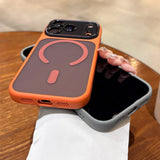 With Camera Control Butoon Case for iPhone 16 17 Pro Max Magsafe Case for iPhone 17 Air 16 Plus Business Slim Matte Armor Cover