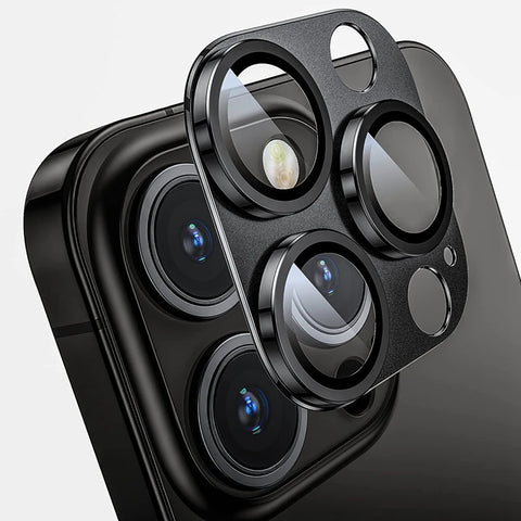 Metal Camera Protector For iPhone 17 ProMax 17Pro 17Air 15 14 16 ProMax Alloy Case Back Lens Tempered Glass Cover Protective Cap
