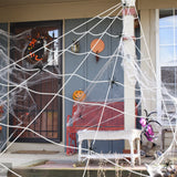 Giant Spider Web Decoration - 7m, 30 Spiders for Halloween Outdoor Indoor Parties
