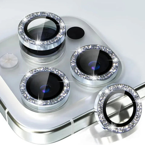 Camera Lens Protector For iPhone 17 Pro Max 17Air 17Pro 15 16 Pro Max Diamond Metal Protective Glass For iPhone 14 15 Plus Lens