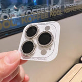 Bling Glitter Diamond Camera Lens Protector Case For iPhone 17 16 15 14 13 12 11 Pro Max Plus Sreen Protectors Film For iPhone17