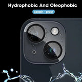 1-5 pieces tempered glass for iPhone 17 16 15 14 13 Pro Max Plus Mini camera lens protector black circle screen protector lens f