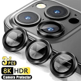 3-2PCS Camera Lens Protector For iPhone 17 Pro Max 17Pro 17Air Metal Ring Protector Glass For iPhone 14 15 16 ProMax Camera Lens
