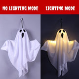 Halloween Hanging Ghosts Light Up Warm LED Light Indoor Outdoor Front Porch Yard Scary Cute Halloween Ghost Decor Gifts