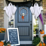 Halloween Hanging Ghosts Light Up Warm LED Light Indoor Outdoor Front Porch Yard Scary Cute Halloween Ghost Decor Gifts