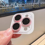 Bling Glitter Diamond Camera Lens Protector Case For iPhone 17 16 15 14 13 12 11 Pro Max Plus Sreen Protectors Film For iPhone17