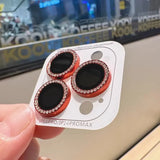 Bling Glitter Diamond Camera Lens Protector Case For iPhone 17 16 15 14 13 12 11 Pro Max Plus Sreen Protectors Film For iPhone17